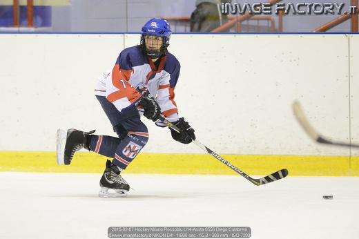 2015-02-07 Hockey Milano Rossoblu U14-Aosta 0556 Diego Calabresi